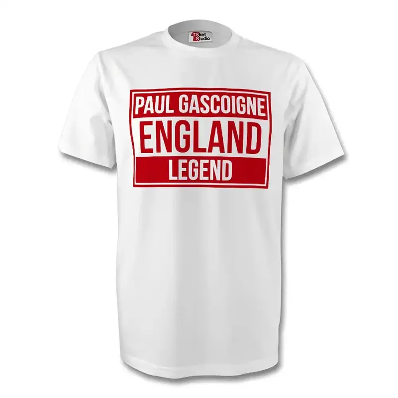Mens Paul Gascoigne Legend Tee - England