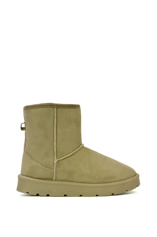 Junie' Classic Flat Ankle Boots with Faux Fur Insole - XY London