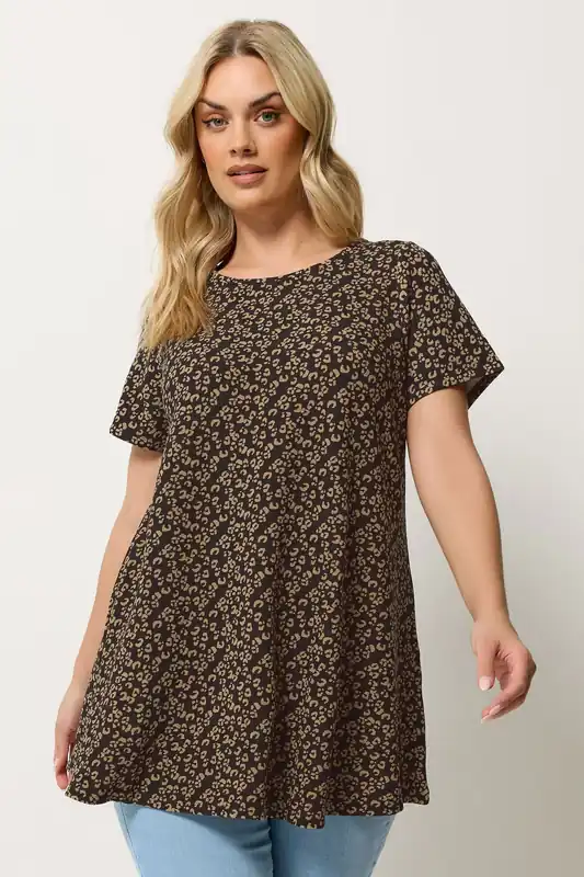 Leopard Print Swing T-Shirt