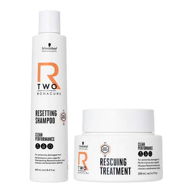 Bonacure R-TWO Resetting Shampoo 250ml & R-TWO Rescuing Treatment 200ml Duo