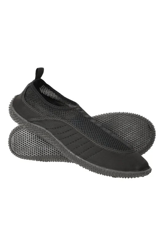 Aqua Neoprene Water Shoes Slip On Swim Beach Surf - Mountain Warehouse