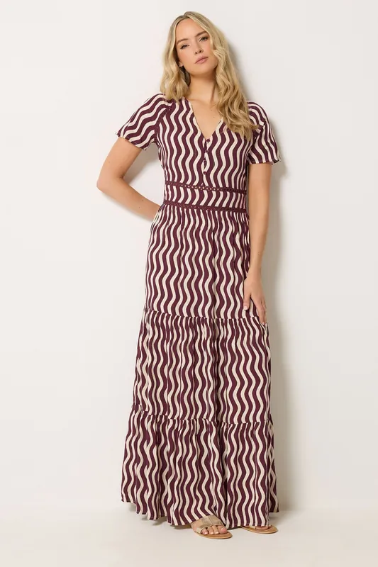 Tall Swirl Print Maxi Dress - Long Tall Sally