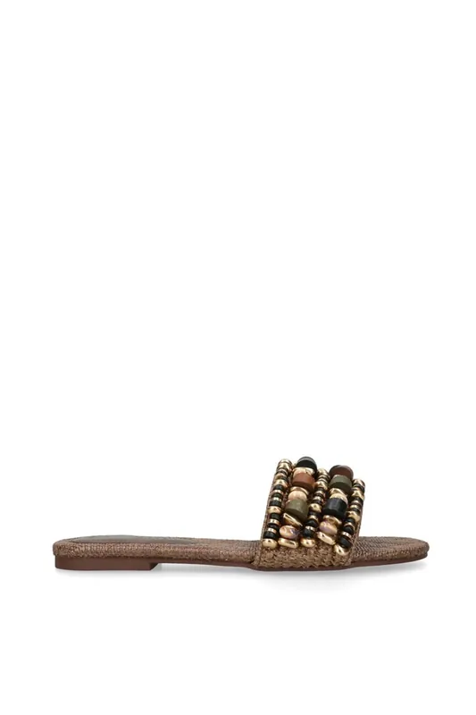 Marika Brown' Fabric Sandals - STEVE MADDEN