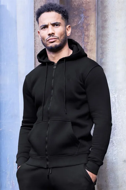 Regular Fit Zip Up Hoodie - Enzo