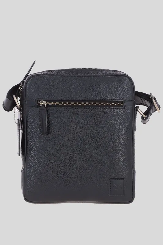 'Logan' Real Leather Messenger Bag - Ashwood Leather