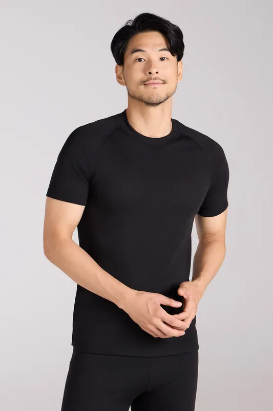 Talus SS Base Layer Top Round Neck Thermal Insulated Tee - Mountain Warehouse