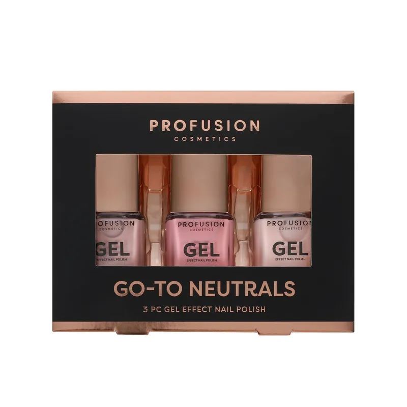 Go-To Neutrals - 3 PC Gel Effect Nail Polish Set