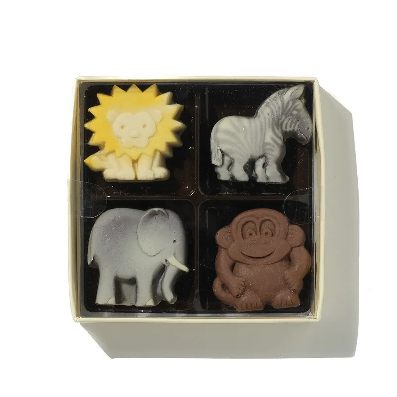 Lion, Zebra, Elephant And Monkey Chocolate Box - CHOC ON CHOC