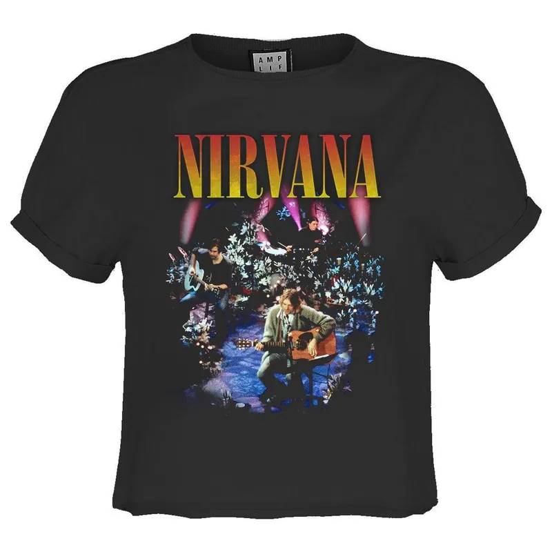 Live In Ny Nirvana Crop Top - Amplified