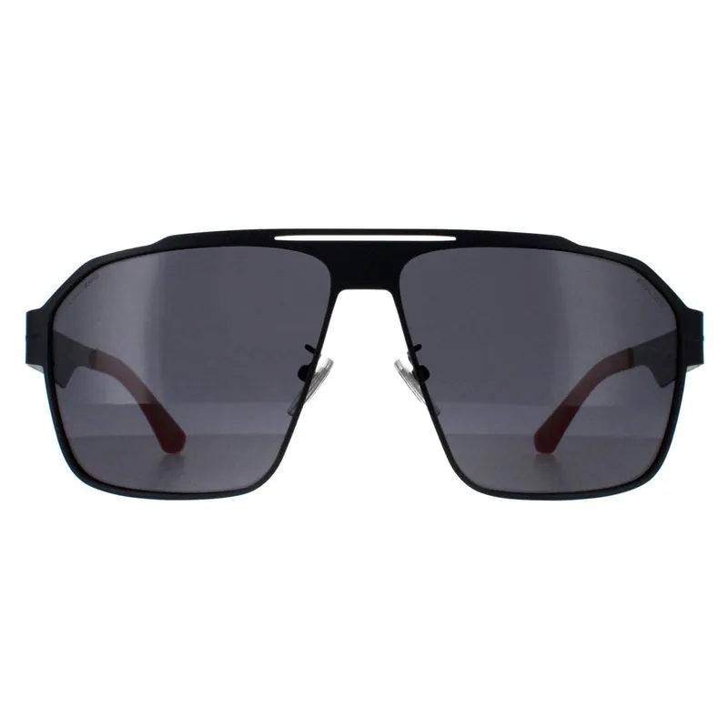 Aviator Matte Dark Grey Smoke Polarized SPLL08M Summit 1 - Police