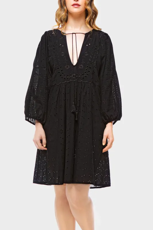Jane Embroidery Anglaise Beach Dress - ELLE
