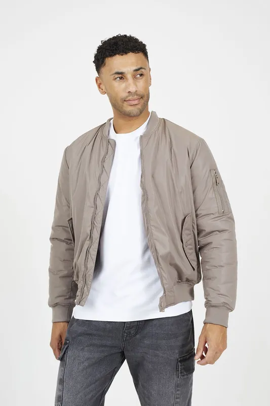 Bomber Jacket with Sleeve Pocket Detail - Brave Soul