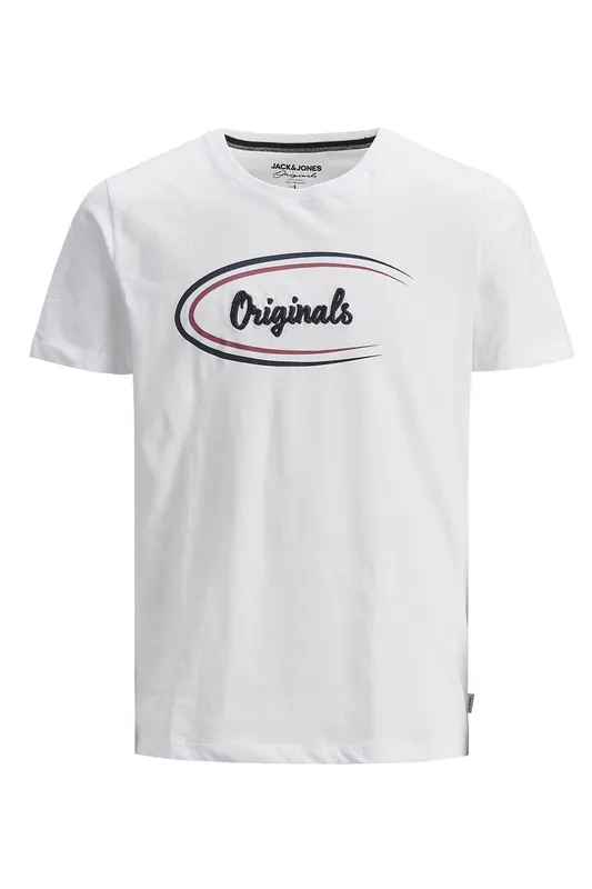 Casual Cotton T-Shirt Crew Neck Short Sleeve Regular Fit - White, S