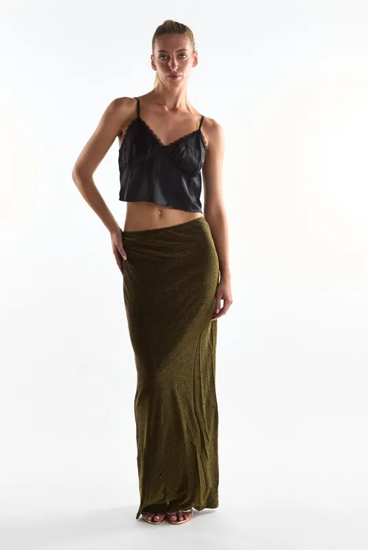 Black V-neck Cropped Vest