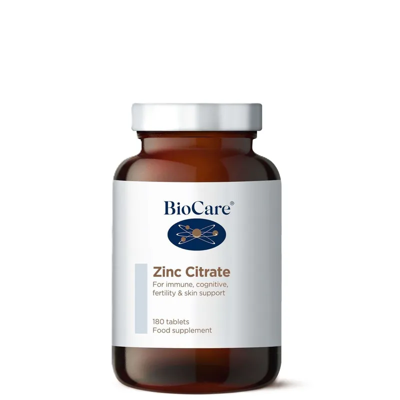 Minerals Supplements Zinc Citrate x 180 Tablets - BioCare
