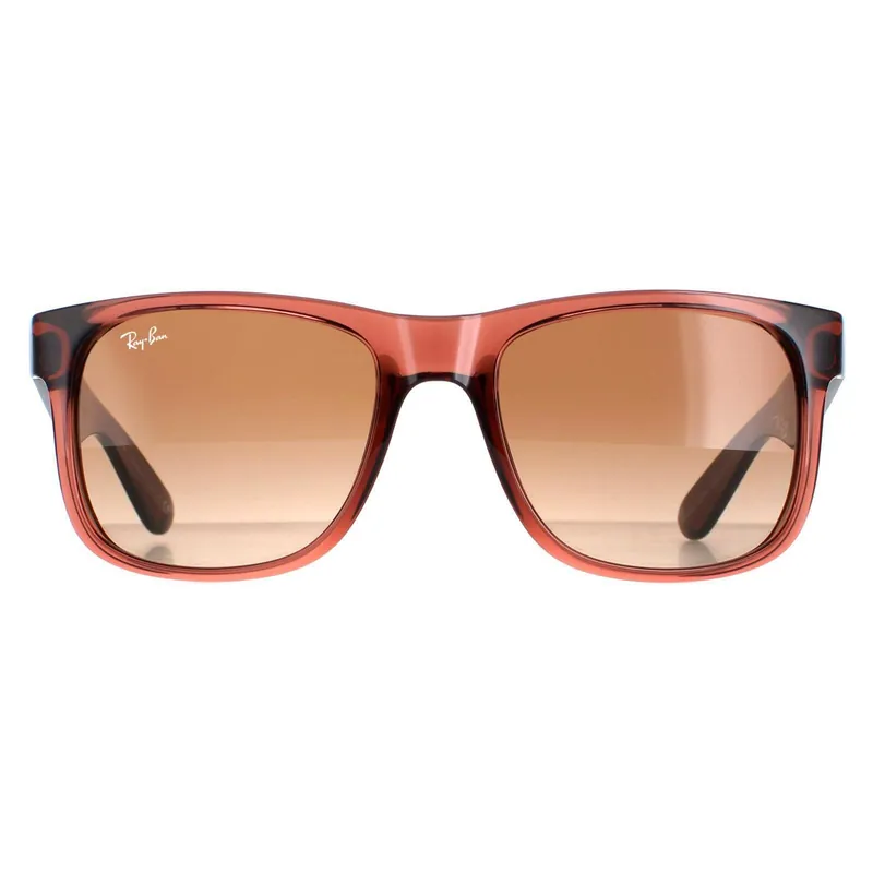 Rectangle Transparent Light Brown Brown Gradient Justin 4165 - Ray-Ban