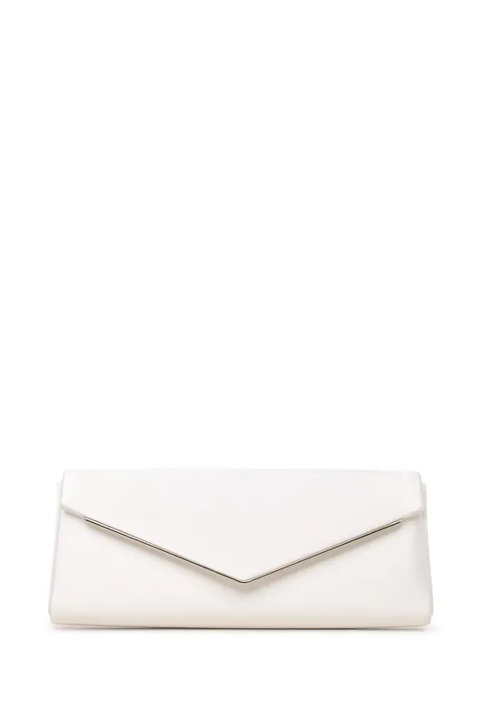 Devon Satin Clutch Bag - Paradox London