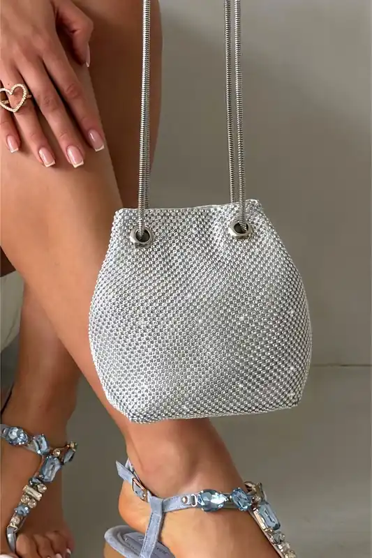 Crystal Mini Slouch Bag - Love Lemonade