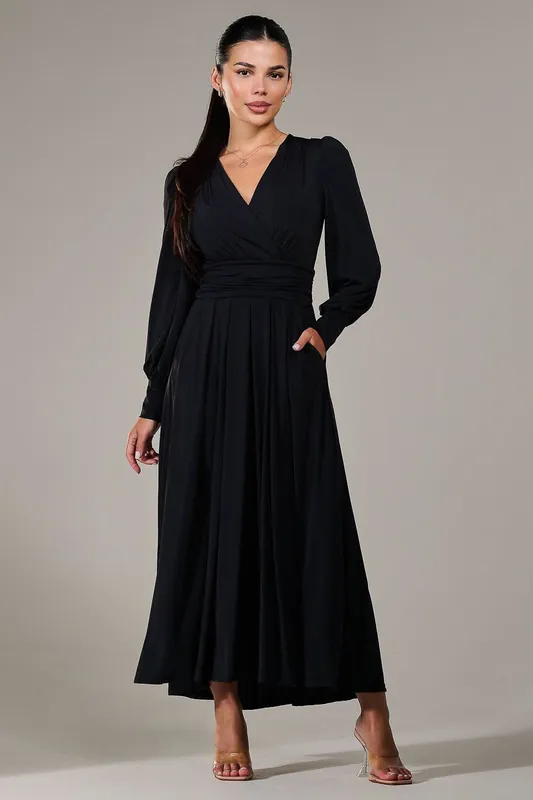 Petite Long Sleeve Soft Silky Jersey Max - Jolie Moi