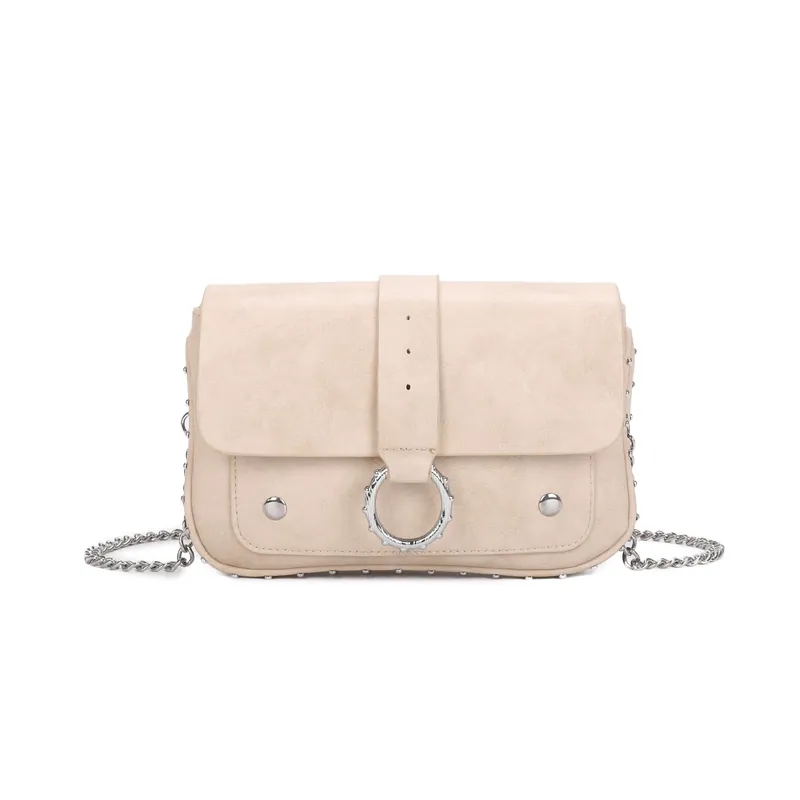 Small Flap Buckle Detail Crossbody Bag - Kitise