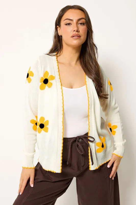 Sunflower Knitted Cardigan - Yours