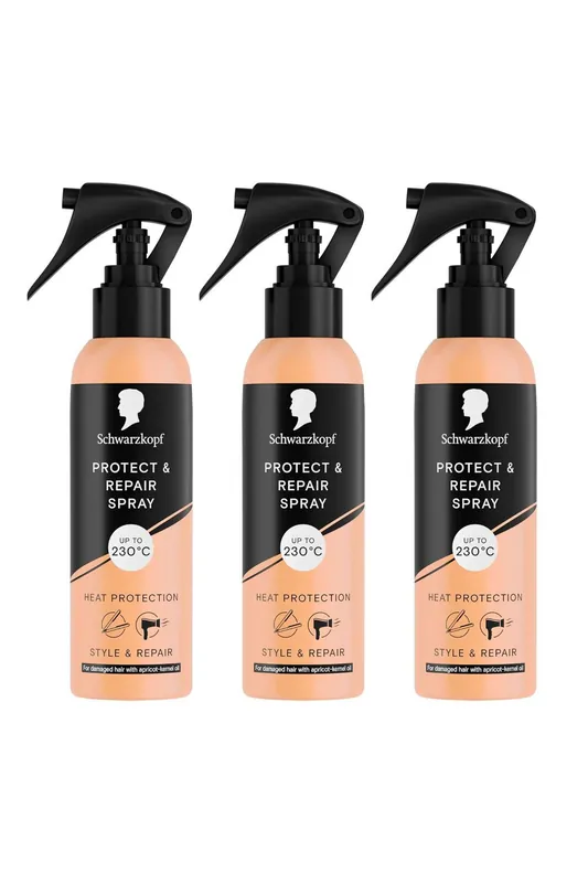 Styling Protect & Repair 'Hair Spray' 150ml Heat Defence Hair Care, 3 Pack - Schwarzkopf