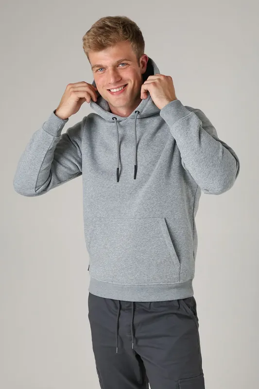 Brushed Back Fleece Drawcord Hoody - Tokyo Laundry