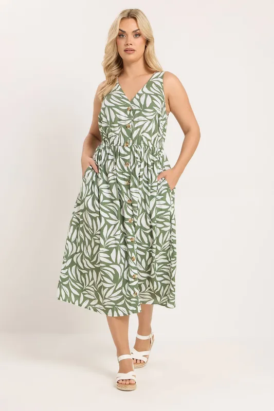 Leaf Print Sundress - Yours