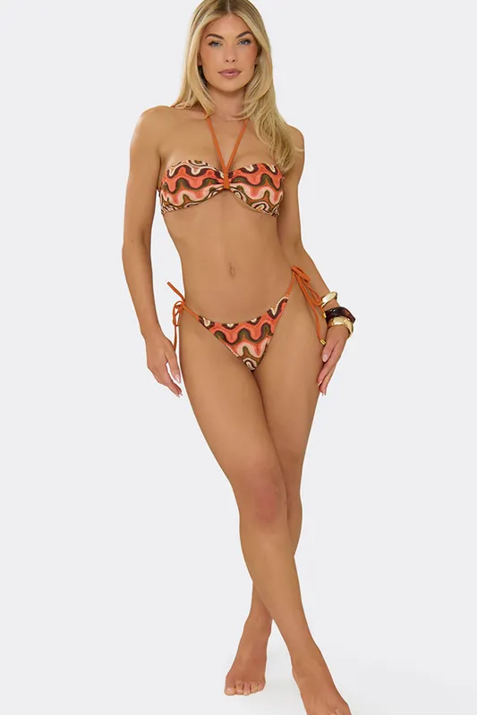 Tie Tie Side Textured Bikini Bottoms - EGO