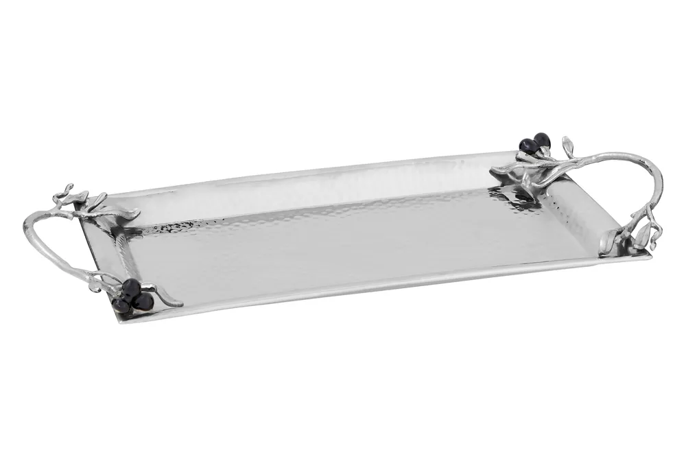 Miressa Small Grapes Tray, Reflective Stainless Steel - Orsina