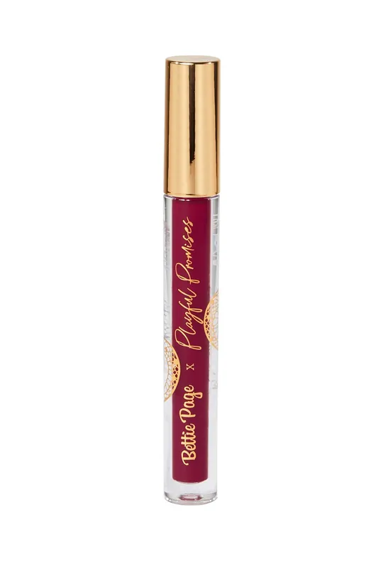 Dark Berry Transfer Resistant Long Lasting Matte Liquid Lipstick - Bettie Page Lingerie