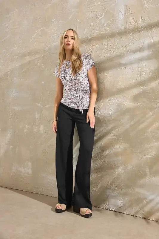 Tall Textured Trousers - Long Tall Sally