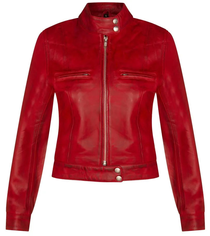 Classic Leather Biker Jacket-Watford