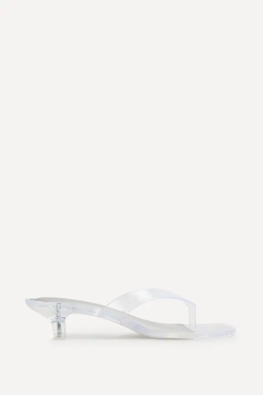 Cher Perspex Jelly Heeled Sandals - Linzi