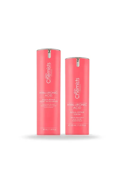 Hyaluronic Acid Aqua Repair Anti-Ageing Night Routine for Plumping and Moisturising