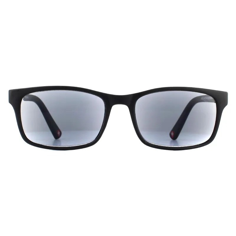 Rectangle Black Grey Readers +2.00 Sunglasses - montana