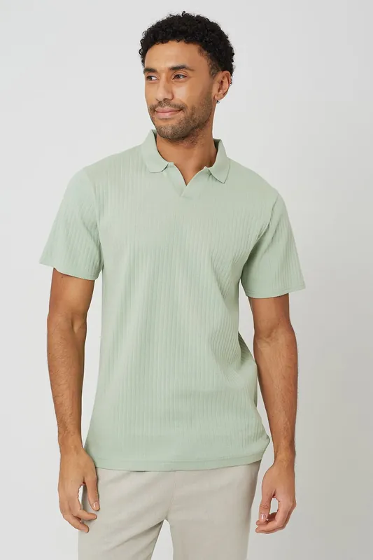 Trophy Neck Polo Shirt - Brave Soul