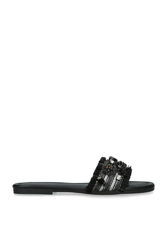 Hampton Black' Sandals - STEVE MADDEN
