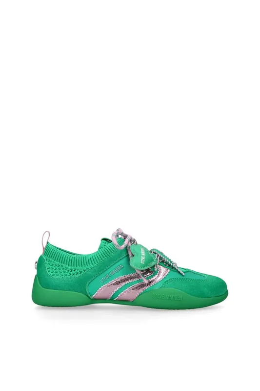 Biscotti Green' Suede Trainers - STEVE MADDEN