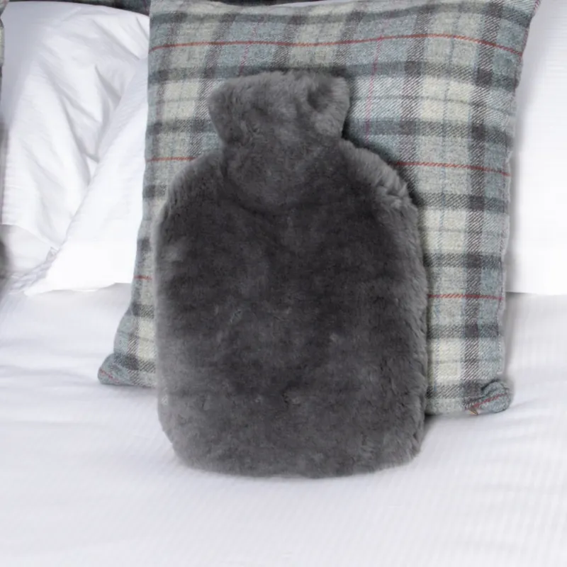 Grey Sheepskin Hot Water Bottle - Native Natural