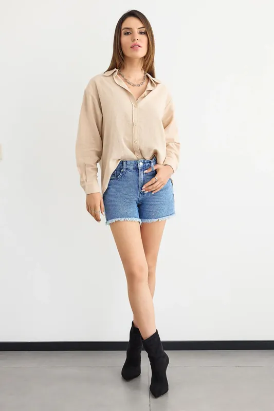 Casual Long Sleeve Solid Shirt - Hiccup