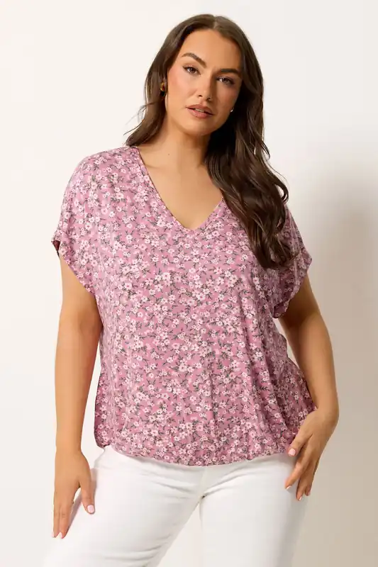 Floral Grown-On Sleeve T-Shirt