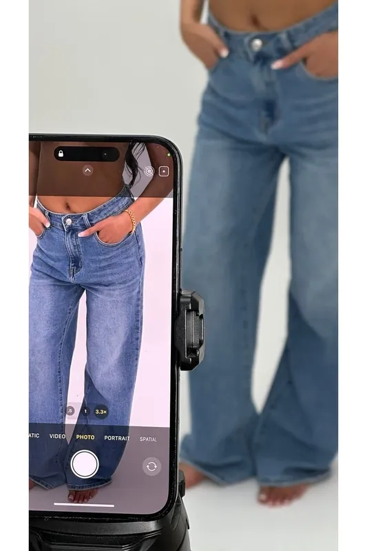 Chana Back Statement Distressed Straight Leg Jeans - IKRUSH