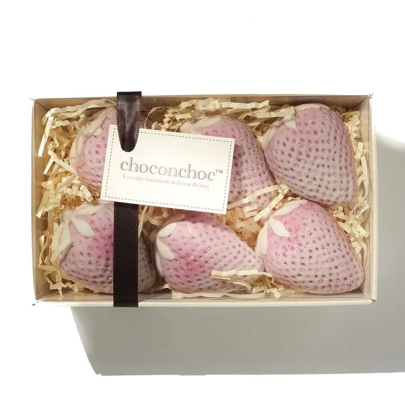 White Chocolate Strawberry Punnet - CHOC ON CHOC
