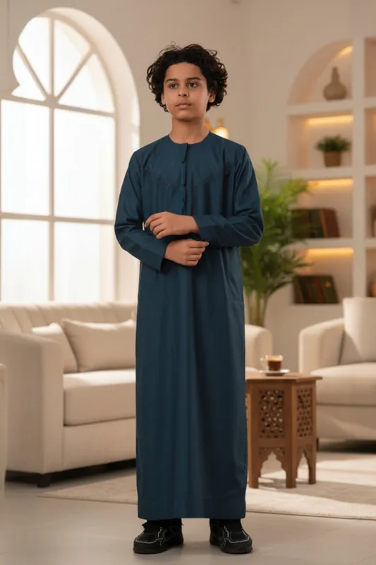 Ramadan Eid Moroccan Jubba Robe Muslim Djellaba Thobe LFS -K-TT008