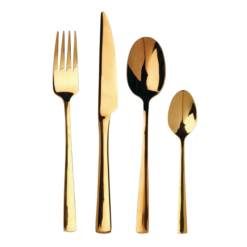 16 Piece Stainless Steel Cutlery Set, Avie Colored Cutlery Set, Luxury Cutlery Set, Modern 16 Piece Cutlery Set - Orsina