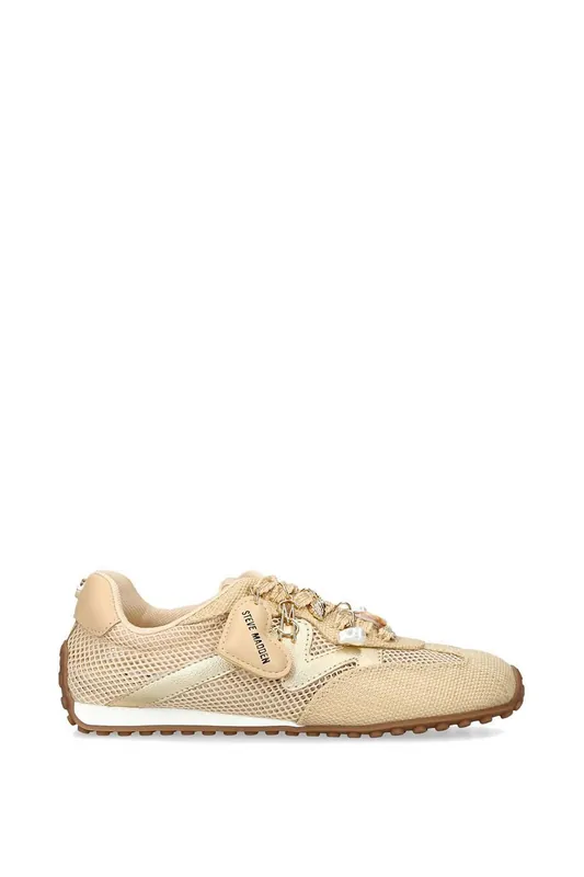 Coheart Beige' Fabric Trainers - STEVE MADDEN