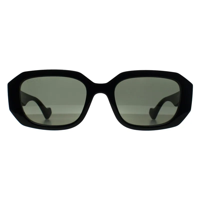 Rectangle Shiny Black Grey Light Mirror GG1535S - Gucci