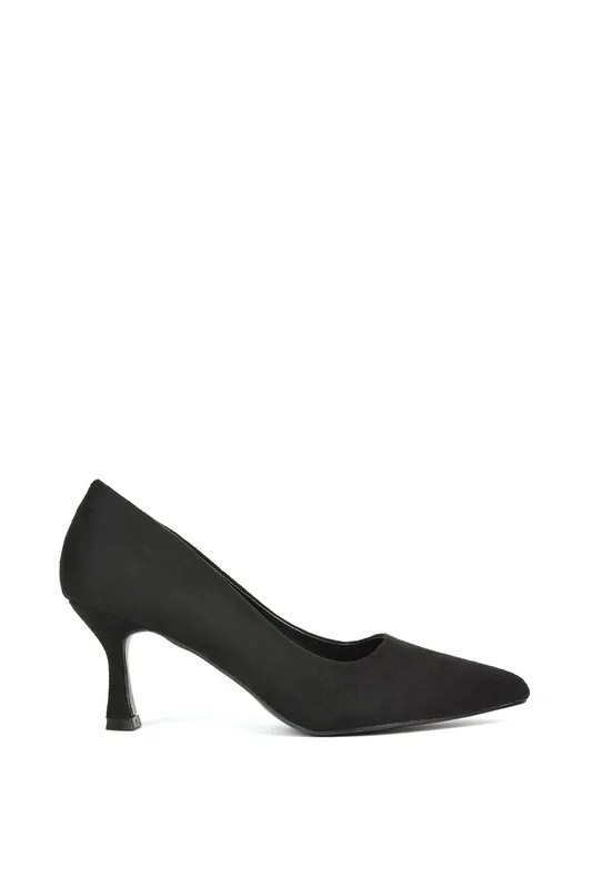 Lisa' Mid Stiletto Court Shoe Heels With A Pointed Toe - XY London