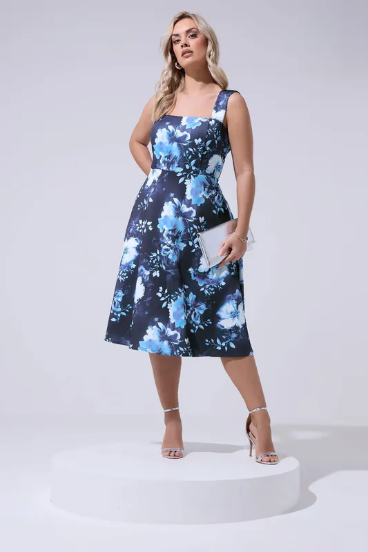 Floral Skater Dress - Yours